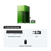 XTool F1 Ultra Deluxe Bundle, graveur laser à fibre 20W, graveur laser à diode 20W, vitesse élevée 10000 mm/s, 220x220 mm, métal, bois, acrylique