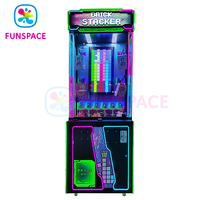 Funspace Machine à grue d'intérieur à monnayeur, jeu d'adresse d'arcade de type empileur de briques, avec structure métallique et garantie d'un an