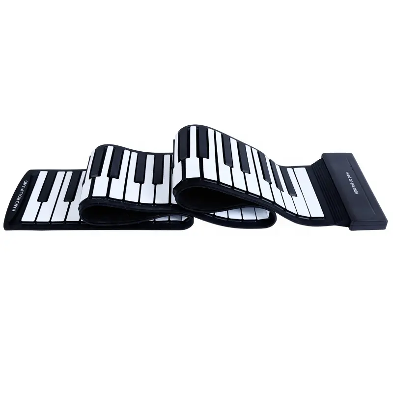 Venta al por mayor 88 tecla engrosada principiante MIDI teclado suave plegable portátil teclado de órgano electrónico