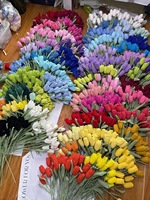 Bunga Tulip Rajutan Langsung dari Pabrik BF - Bunga Tulip Buatan Modern Minimalis untuk Dekorasi Rumah - Pesanan Grosir Dapat Disesuaikan
