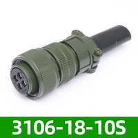 American Standard 4-Pin Din PVC Connecteur étanche 5015 Aviation Plug Straight MS3106A18-10S MS3102A18-10P Circular Shape PCB