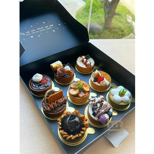 <span class=keywords><strong>Cajas</strong></span> de Cartón Individuales <span class=keywords><strong>para</strong></span> Cupcakes con Diseño Impreso en Rosa y Blanco, <span class=keywords><strong>Cajas</strong></span> de Embalaje <span class=keywords><strong>para</strong></span> Donuts Personalizadas y Económicas con Ventana Transparente - Product Image 5