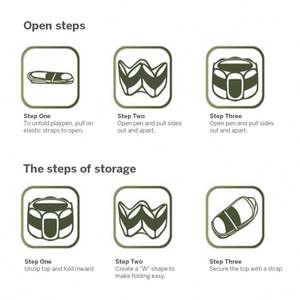 Factory Supply Foldable Pet Dog Cat Playpen Breathable Anti Scratch Mesh Oxford Cloth Soft Side Pet Playpen - Product Image 6