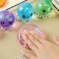 Jouets Squishy à presser, Squishies à remontée lente, Poulpe en caoutchouc scintillant, Jouets anti-stress pour enfants, Vente chaude