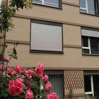 Volets roulants électriques en alliage d'aluminium, coupe-vent et sécurisés, pour devantures de commerces