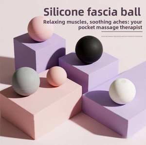 Palla da <span class=keywords><strong>Massaggio</strong></span> in Silicone Premium per Pilates, Sollievo da Fascite <span class=keywords><strong>Plantare</strong></span>, <span class=keywords><strong>Massaggio</strong></span> per Gomito del Tennista, Colore Personalizzato, Basso MOQ - Product Image 2