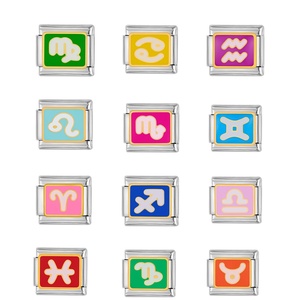 สร้อยข้อมือสแตนเลสสตีลแบบโมดูลอิตาเลียนชาร์มจาก Muses Jewels พร้อมน้ำยาเคลือบสีแบบหยด ทำด้วยมือ แถมฟรีอุปกรณ์ประกอบ DIY สร้อยข้อมือแบบ unisex - Product Image 5