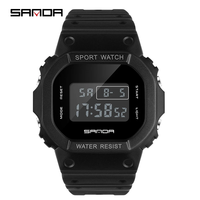 Montres à quartz chronographe tendance de marque SANDA 293, nouvelle arrivée classique, prix bas, promotionnelles, pour hommes, avec bracelet en silicone