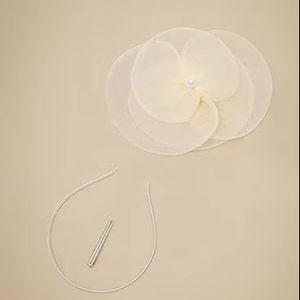 ที่คาดผมประดับมุกดอกไม้ที่มีสีสันสวยงาม - Product Image 5