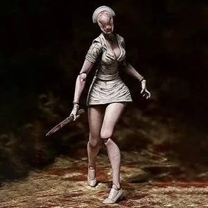 Figurines de jeu <span class=keywords><strong>Silent</strong></span> <span class=keywords><strong>Hill</strong></span> 2, infirmière sans visage, décorations de bureau, ornements décoratifs de dessins animés, jouets design articulés, cadeau - Product Image 4