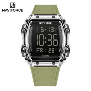 Reloj Digital NAVIFORCE 6107 para Hombre con Correa de Silicona, Compra al por Mayor, Deportivo, Resistente al Agua, LCD Luminoso, Reloj Original para Hombre - Product Image 2