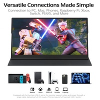 Moniteur portable 15,6 pouces pour ordinateur portable, 1080P 72 NTSC 100 SRGB USB C, deuxième écran externe de voyage avec HDR