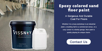 Revêtement liquide de peinture époxy à nivellement automatique de couleur sable personnalisé en usine pour l'application au pinceau
