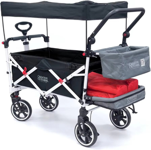 Poussette pliable de luxe pour bébé en alliage d'aluminium SMK, avec auvent en coton et lin, grande capacité de charge de 5 à 7 kg, chariot portable - Product Image 4