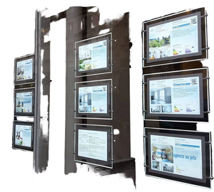 Affichage LED publicitaire, affiche de film en acrylique, panneau <span class=keywords><strong>immobilier</strong></span>, panneau lumineux LED, menu de restaurant, boîte à lumière - Product Image 1