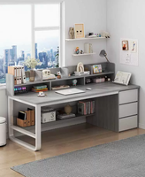 Bureau d'ordinateur, table d'étude de bureau, table d'écriture pour étudiants à domicile, établi, bureau de travail, chambre à coucher simple et moderne