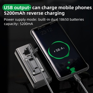 Ensemble de lumières LED rechargeables par USB pour vélo, phare avant et arrière en aluminium, lampe de vélo avant et arrière, lumière de camping en plein air - Product Image 3