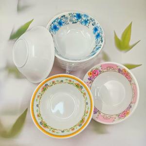 Bols imitation mélamine, adaptés à un usage domestique et à offrir en cadeau, petits bols à fleurs imitation porcelaine (un ou deux yuans), 9110 - Product Image 3