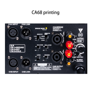 CA68 Profesional 2*1600 Watt Kelas H Penguat Daya DJ KTV Penguat Daya Audio Luar Ruangan untuk Pertunjukan - Product Image 6