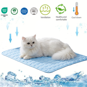 Atmungsaktive Hunde Katze Kühl matte Bett für menschliche Luxus wasserdichte atmungsaktive Hund Kühl matte - Product Image 2