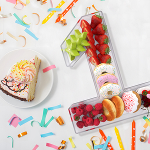 Boîte à lettres en acrylique, plateau de présentation réutilisable et remplissable pour gâteaux, bonbons, lettres, décoration de fête d'anniversaire - Product Image 3