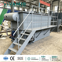 Système DAF (Flotation par Air Dissous) avec pompe et moteur PLC pour le traitement des eaux usées laitières, productivité de 1 à 300 m³/h