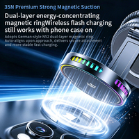 Nouveau support de charge magnétique sans fil pour voiture QI2.2 25W personnalisable avec logo, en alliage de zinc, pour tableau de bord