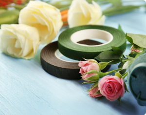 Directo de fábrica, cinta floral de plástico ecológica, alambres, impermeable, azul, verde, papel, floristería, adhesión de crape - Product Image 1