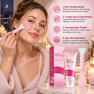 Masque de nuit peel-off au peptide NAD+ pour raffermir et éclaircir le teint – Soin du visage et de la peau de nuit - Product Image 4