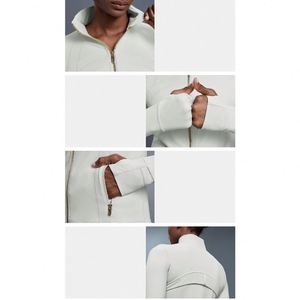 Top Deportivo para Mujer con Cierre Dorado, Cuello Alto Cortavientos, para Yoga, Running y Deportes, Manga Larga, Elástico y Ajustado - Product Image 3