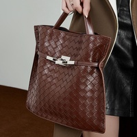 Sacs à main en cuir véritable sur mesure de grande capacité, tissage tissé, luxe, haute qualité, sacs à bandoulière, sacs fourre-tout pour femmes