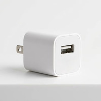 Chargeur mural USB 5W certifié FCC, adaptateur secteur 5V 1A, prise US, protection multi-fonctions pour iPhone et Android