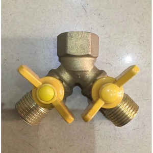 Válvula en T de <span class=keywords><strong>gas</strong></span> de cobre 11, de 1 a 2 vías, con interruptor <span class=keywords><strong>para</strong></span> <span class=keywords><strong>gas</strong></span> licuado de petróleo, conexión de rosca de 1/2 pulgada - Product Image 3