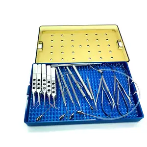 Ophthalmic Instrument Stainless Steel Eye Cataract Instruments with Silicone Sterilization Tray