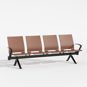 Silla de espera pública de 2 plazas, banco de metal duradero para aeropuerto, hospital, estación de metro, vestíbulo. - Product Image 2