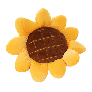 Cuscino a Forma di Girasole, Peluche in Cotone PP, Cuscino per Schienale Auto, 31cm-50cm, Accessorio per Foto, Regalo di Compleanno - Product Image 1