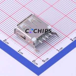 USB-255-BRYH130 USB Connector Through hole Component (THT) Connector Type-A USB 2.0 Female Through Hole - Product Image 2