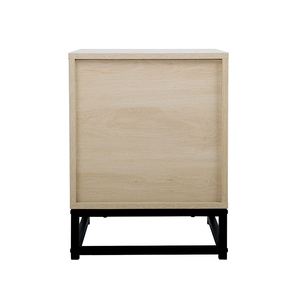 Modern Luxury Small Rattan <strong>Bedside</strong> Tables Wooden Nightstand <strong>Organiser</strong> with Drawer for Bedroom or Hotel for Living Room Use - Product Image 5