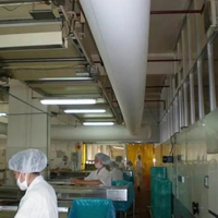 Système de ventilation textile antibactérien pour conduits d'air, facile à nettoyer, avec chaussette d'air diffuseur pour laboratoire, hôpital, école, hôtel, CVC