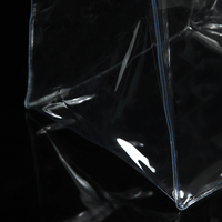 Sac à main transparent en PVC, rangement de vêtements cosmétiques, boutons de sac à main avec cadeaux à main cadeaux en plastique