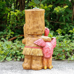 Tùy Chỉnh Nhựa Tiki Chào Đón Bức Tượng Hay Quái <span class=keywords><strong>Flamingo</strong></span> & Ván Lướt Chi Tiết Ngoài Trời Trang Trí Lời Chào Trang Trí Quà Tặng Doanh Nghiệp - Product Image 4