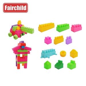 Tự Làm Nhựa Đầy Màu Sắc Giáo Dục 210Pcs Khối Đồ Chơi Mềm Máy Xây Dựng Trẻ Em Xây Dựng Khối Bộ - Product Image 3