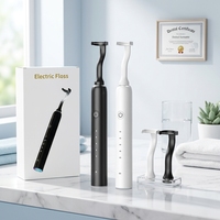 Brosse à dents électrique sonique intelligente automatique 360° CE FCC Rohs, étanche, 3 modes, portable, sans fil, nettoyeur de dents, Jet Floss
