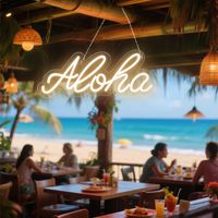 Aloha Neon burcu LED Neon işık estetik duvar dekor ev yatak odası oturma odası Bar için