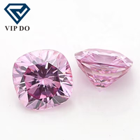 Diamant moissanite rose 1-3ct en gemmes lâches taille poire vvs1 gemmes moissanite plaqué rose prix de vente d'usine diamant moissanite rose