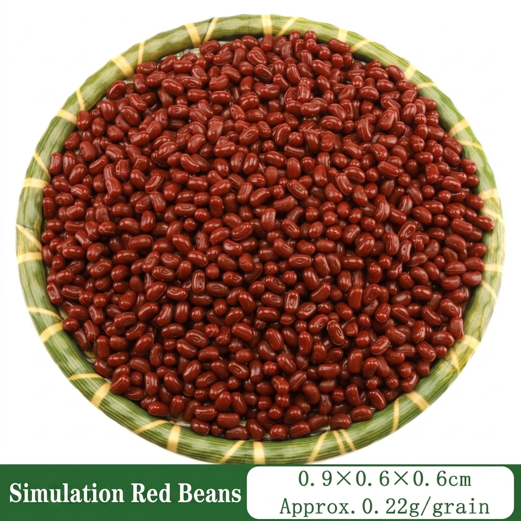 Frijol rojo de simulación - sin plato