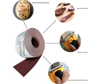 Rollo Abrasivo de Óxido de Aluminio de 100 mm x 75 m, Rollo de Papel de <span class=keywords><strong>Lija</strong></span> <span class=keywords><strong>para</strong></span> Pulir Metal y <span class=keywords><strong>Madera</strong></span> - Product Image 2