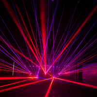 Projecteur laser de scène portable Knight 1 Watt Mini pour spectacle