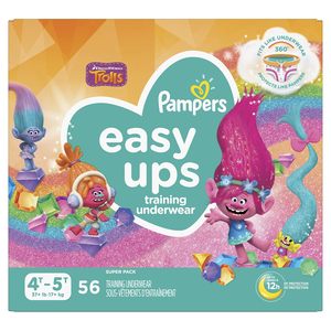 Pampers 100% Vente en Gros Culottes d'apprentissage jetables Easy Ups pour Filles 4T-5T en non-tissé avec côtés à déchirure facile - Product Image 5