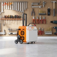 Nouvelle machine de nettoyage au laser pulsé portable 500W avec 13 modes intelligents, refroidissement par air, pour l'élimination de la rouille et de la peinture sur pierre